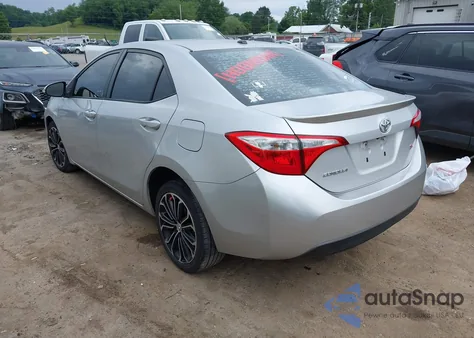 2016 Toyota Corolla S Premium z USA, uszkodzony, nr VIN 5YFBURHE8GP498496